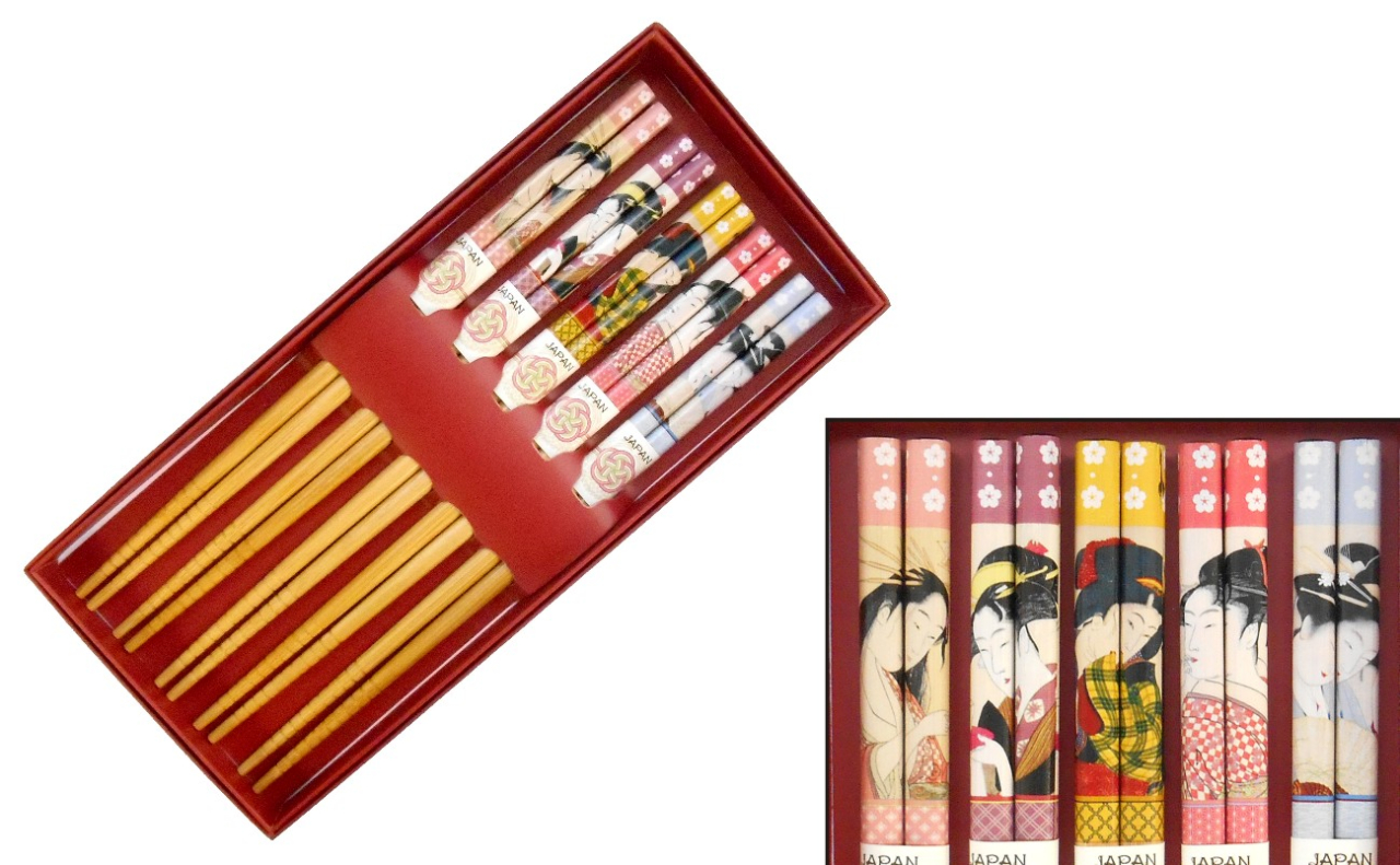 箸5本セット（美人画）