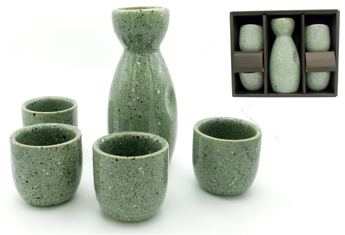 陶器徳利セット 緑