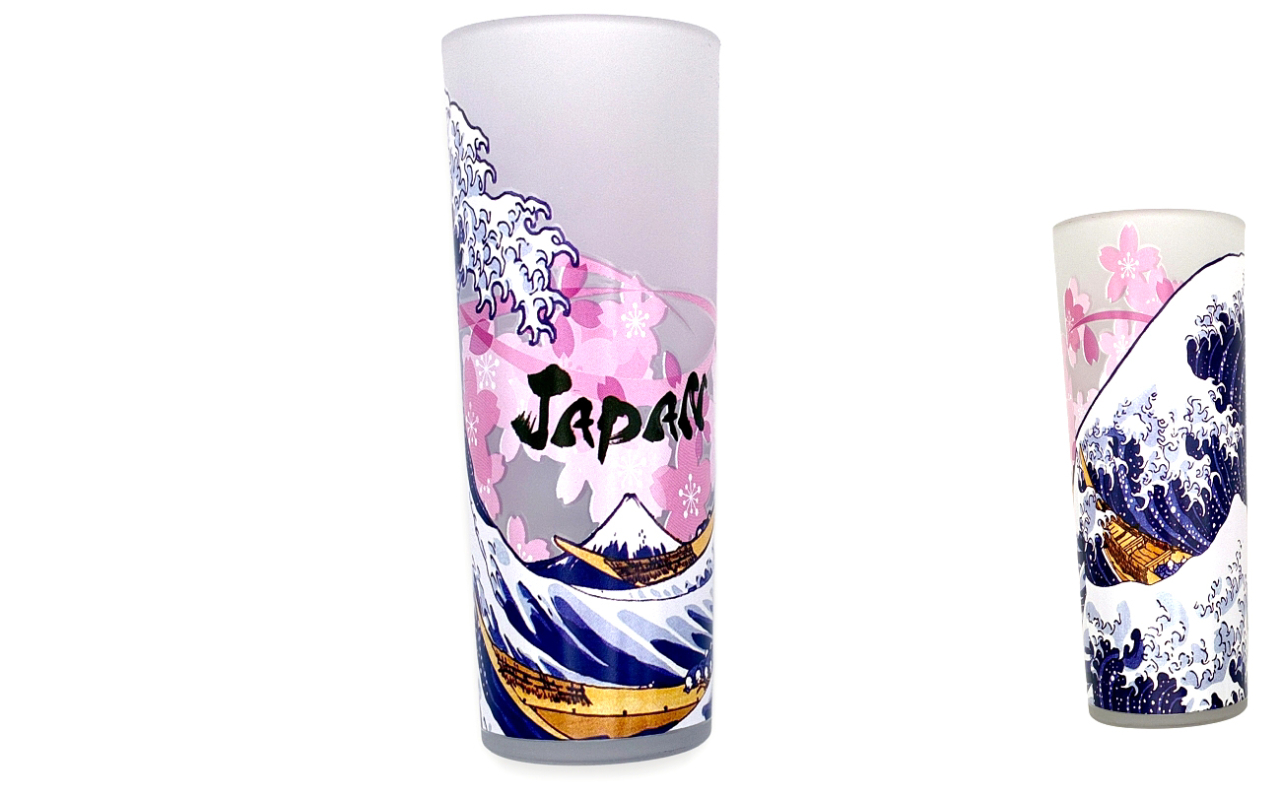 ロングショットグラス（桜富嶽）