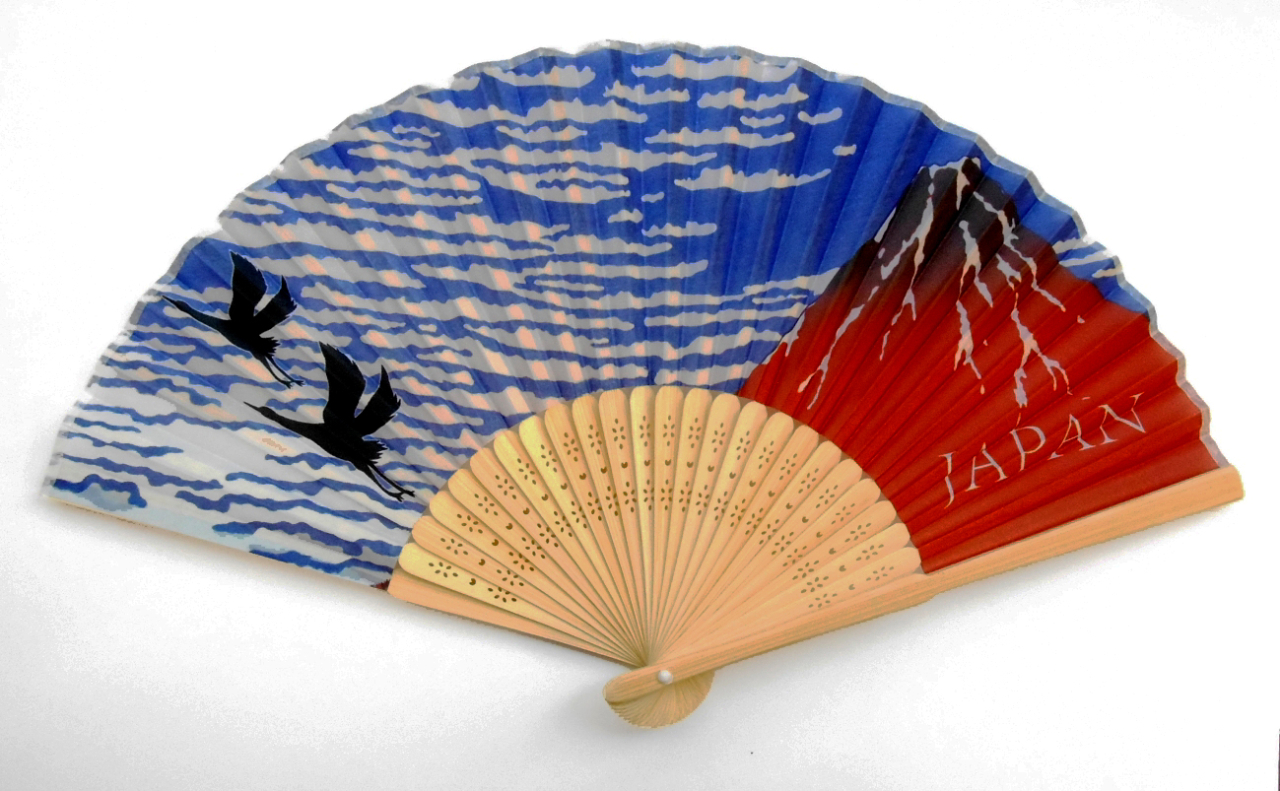 扇子（赤富士）