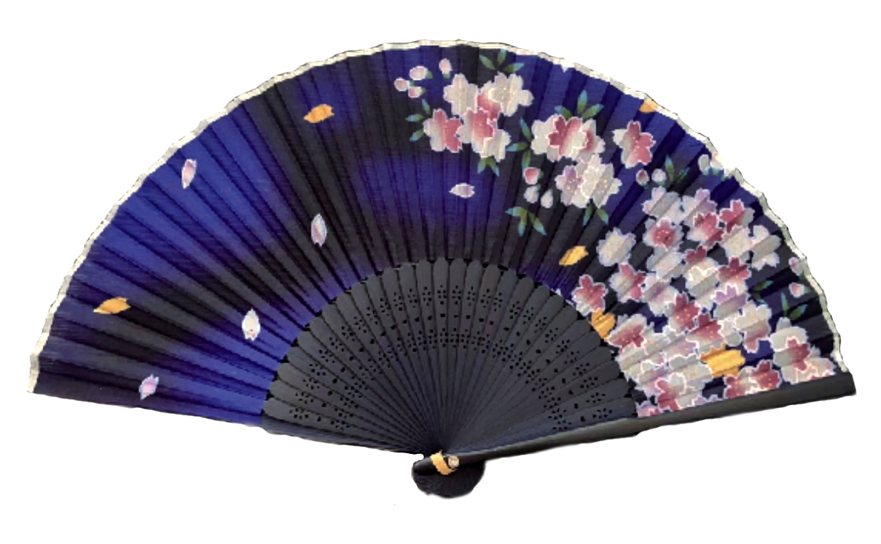 扇子（夜桜）