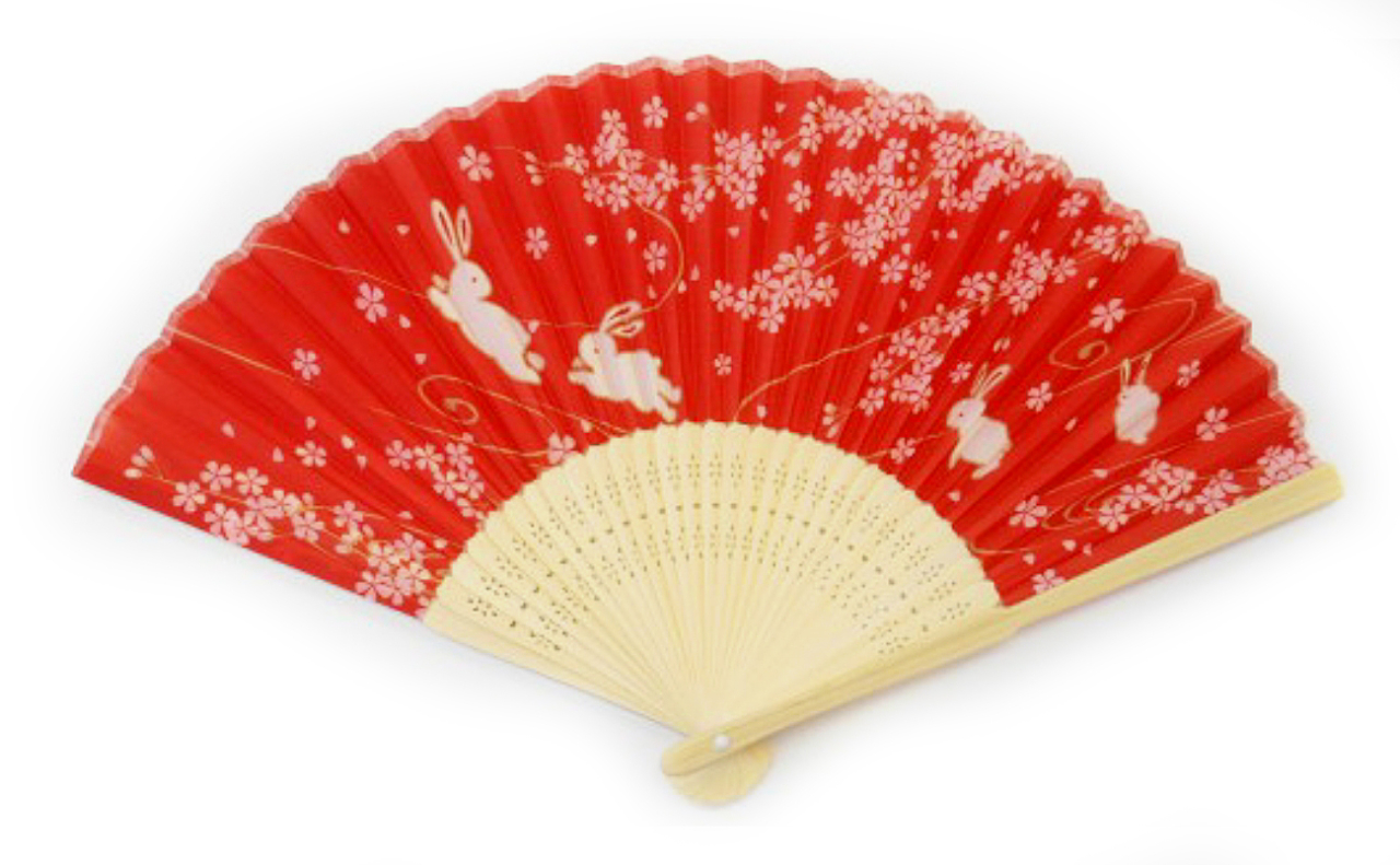 扇子（紅兎桜）