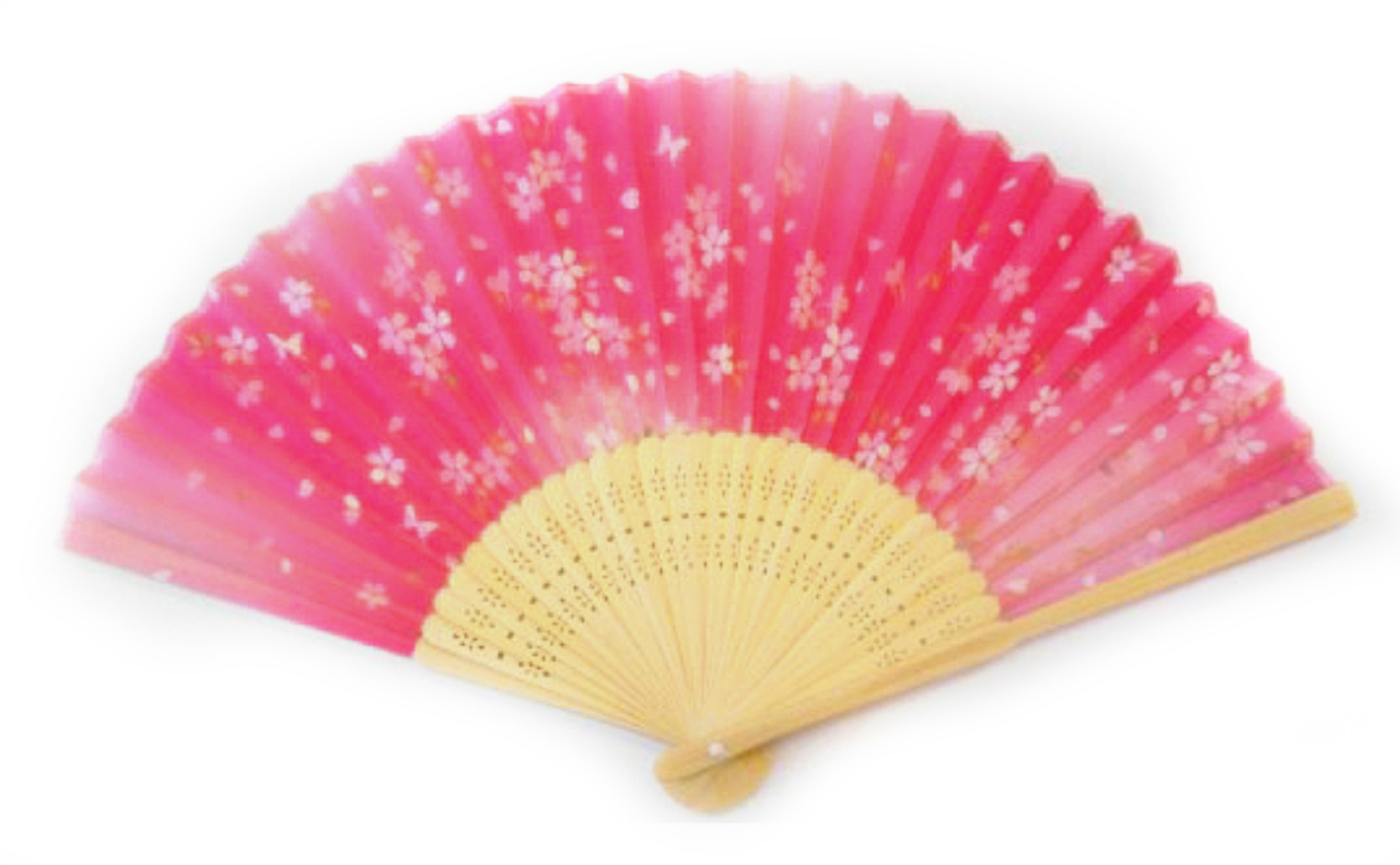 扇子（桃蝶桜）