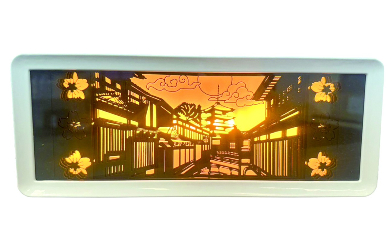 LEDボックスライト（京都祇園シルエット）