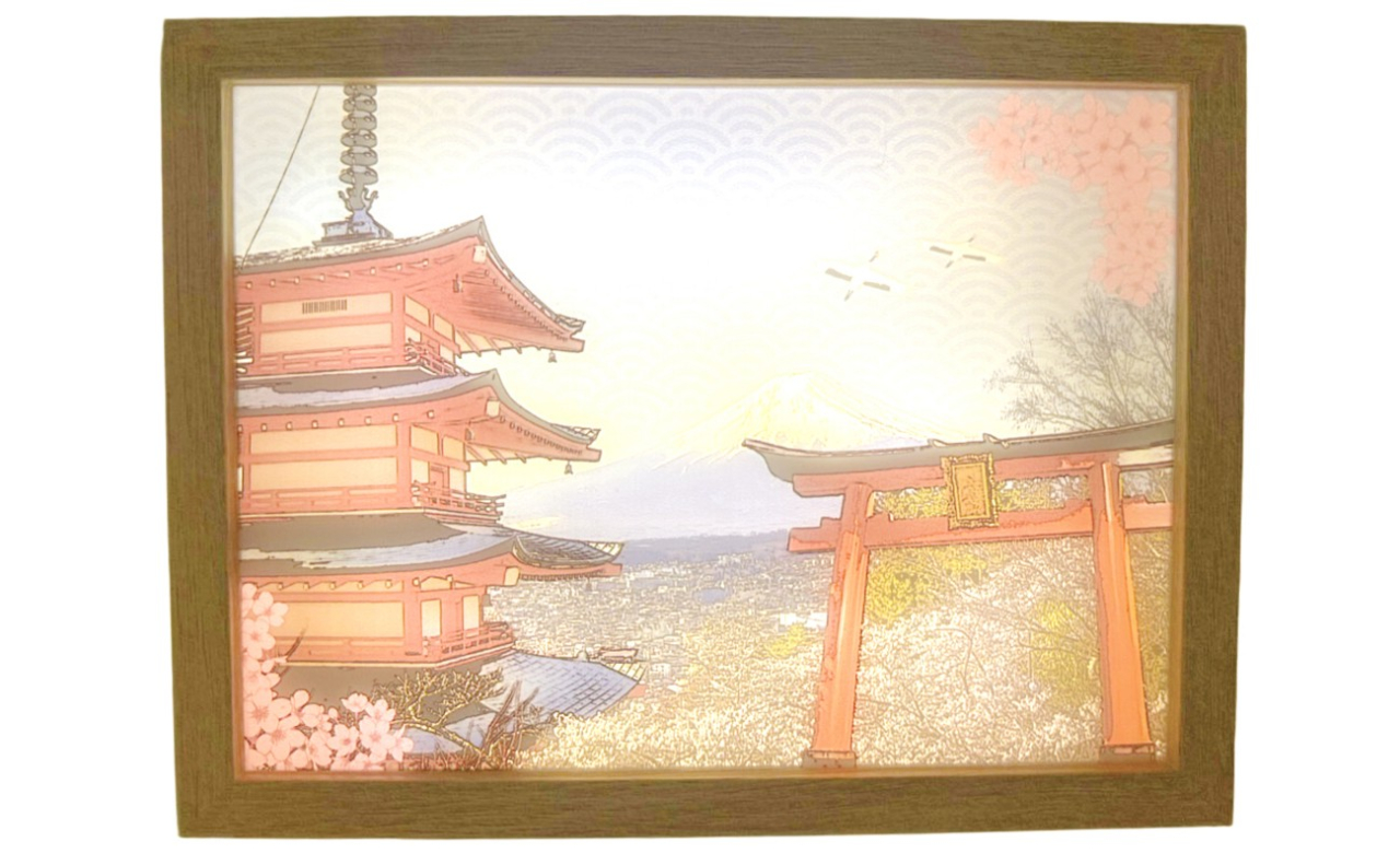 LEDボックスライト（日本風景）