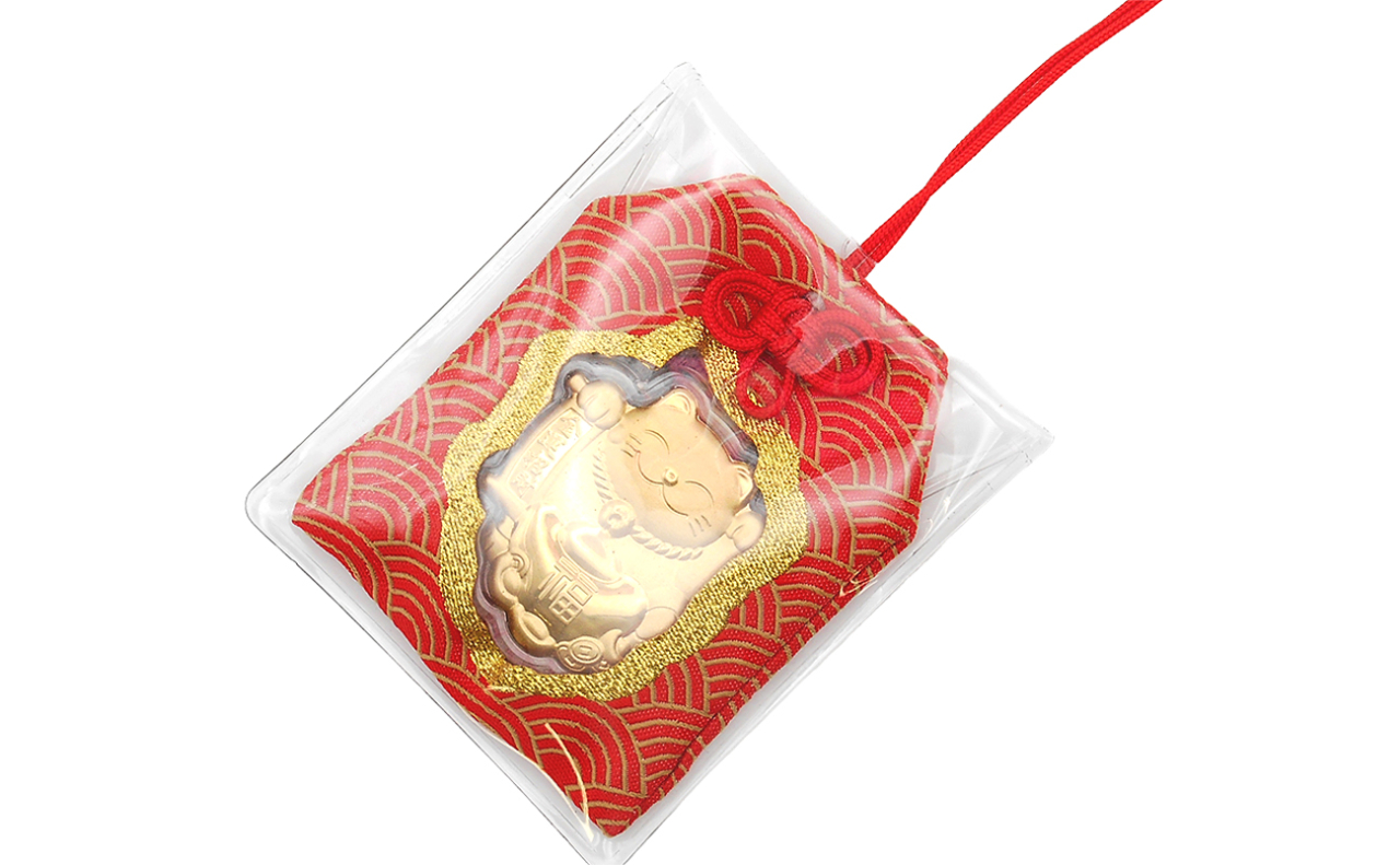 開運　招き猫お守り