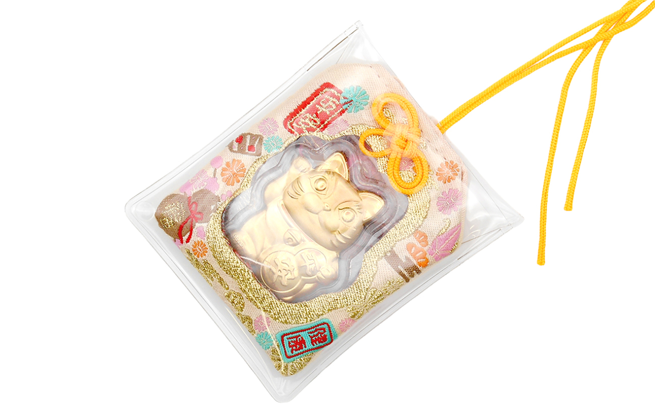 安全　招き猫お守り