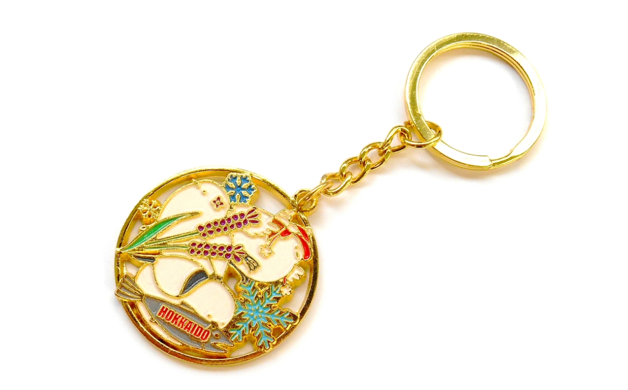 透かしメタルキーホルダー（POPなシマエナガ）