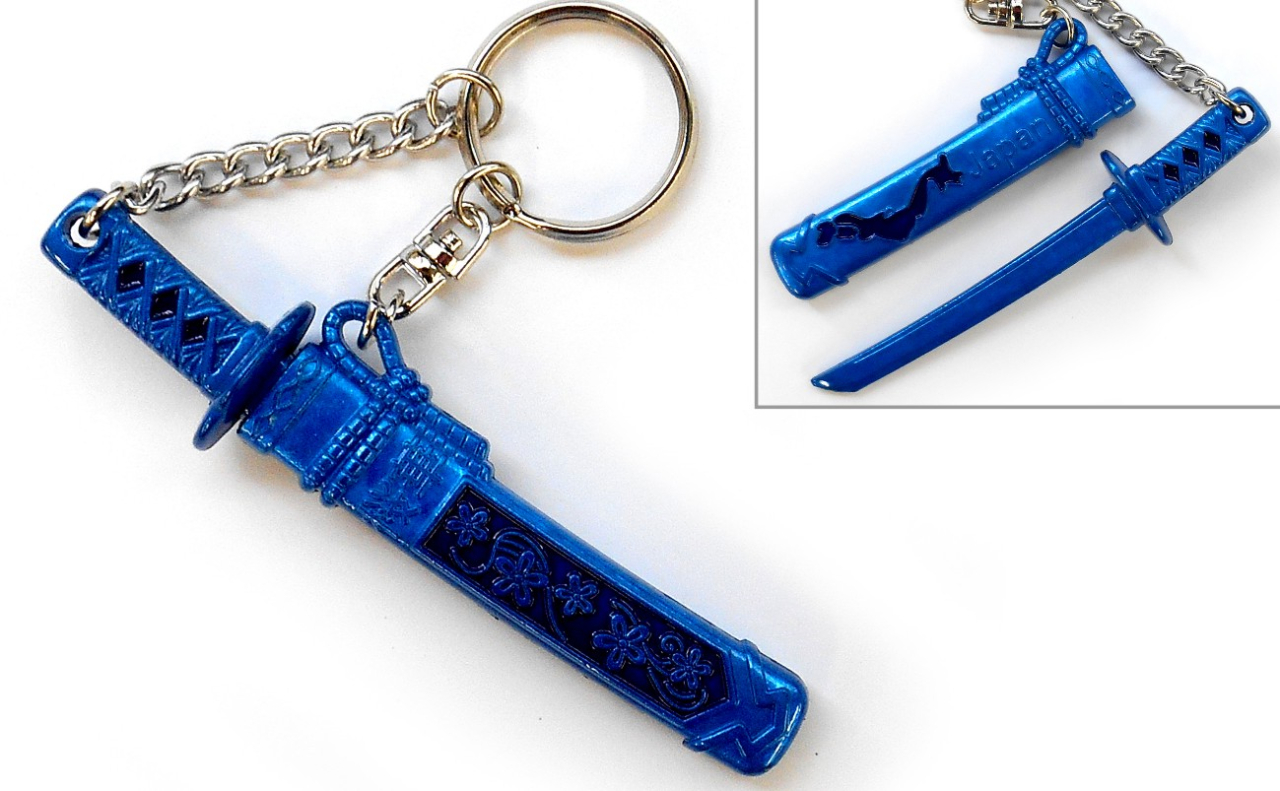 メタルキーホルダー無双（青）