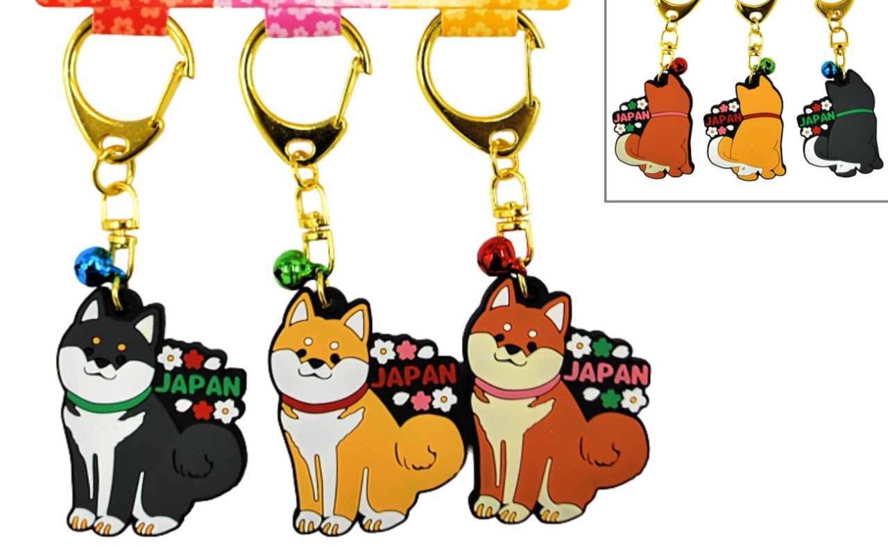 3Pラバーキーホルダー（柴犬）