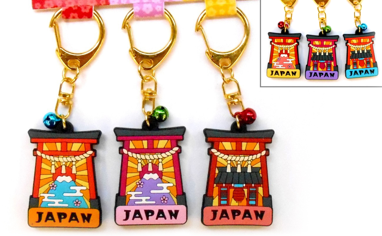 3Pラバーキーホルダー（鳥居富士）