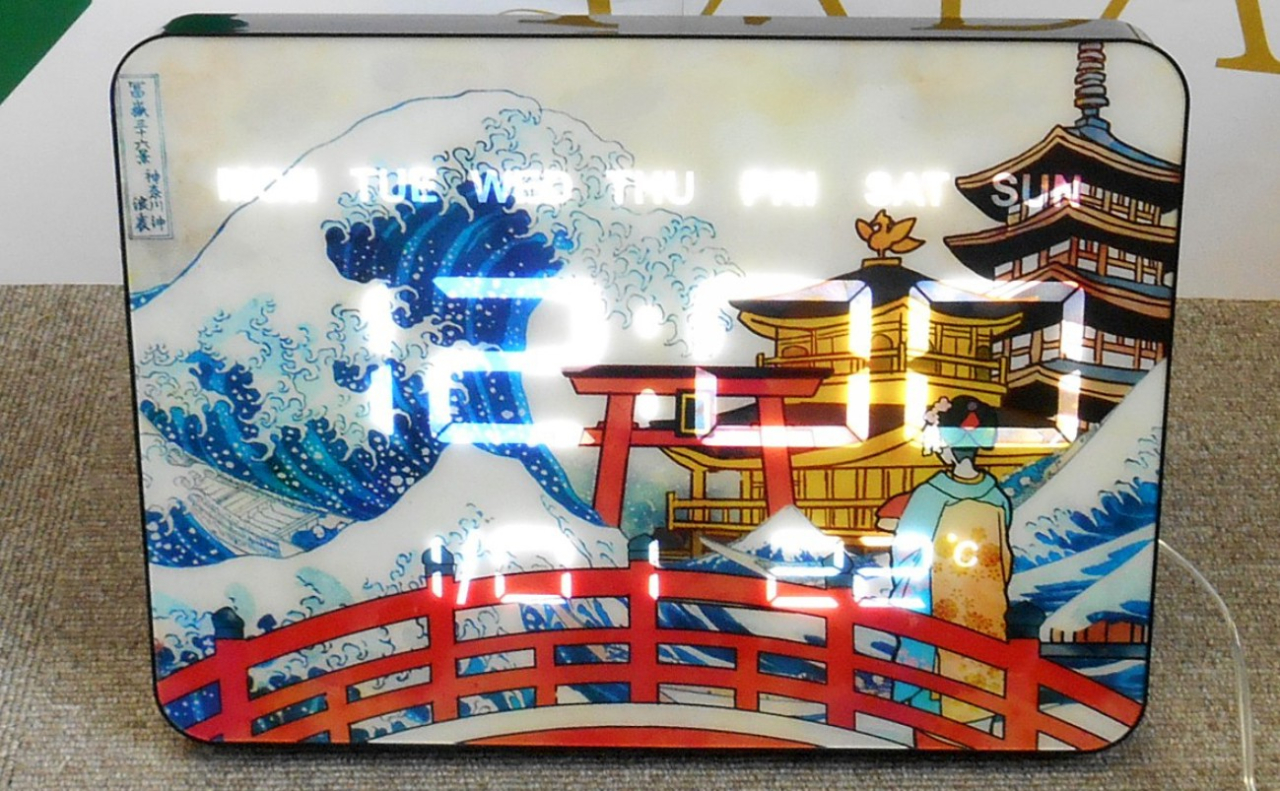 LED時計（浪裏橋舞妓）