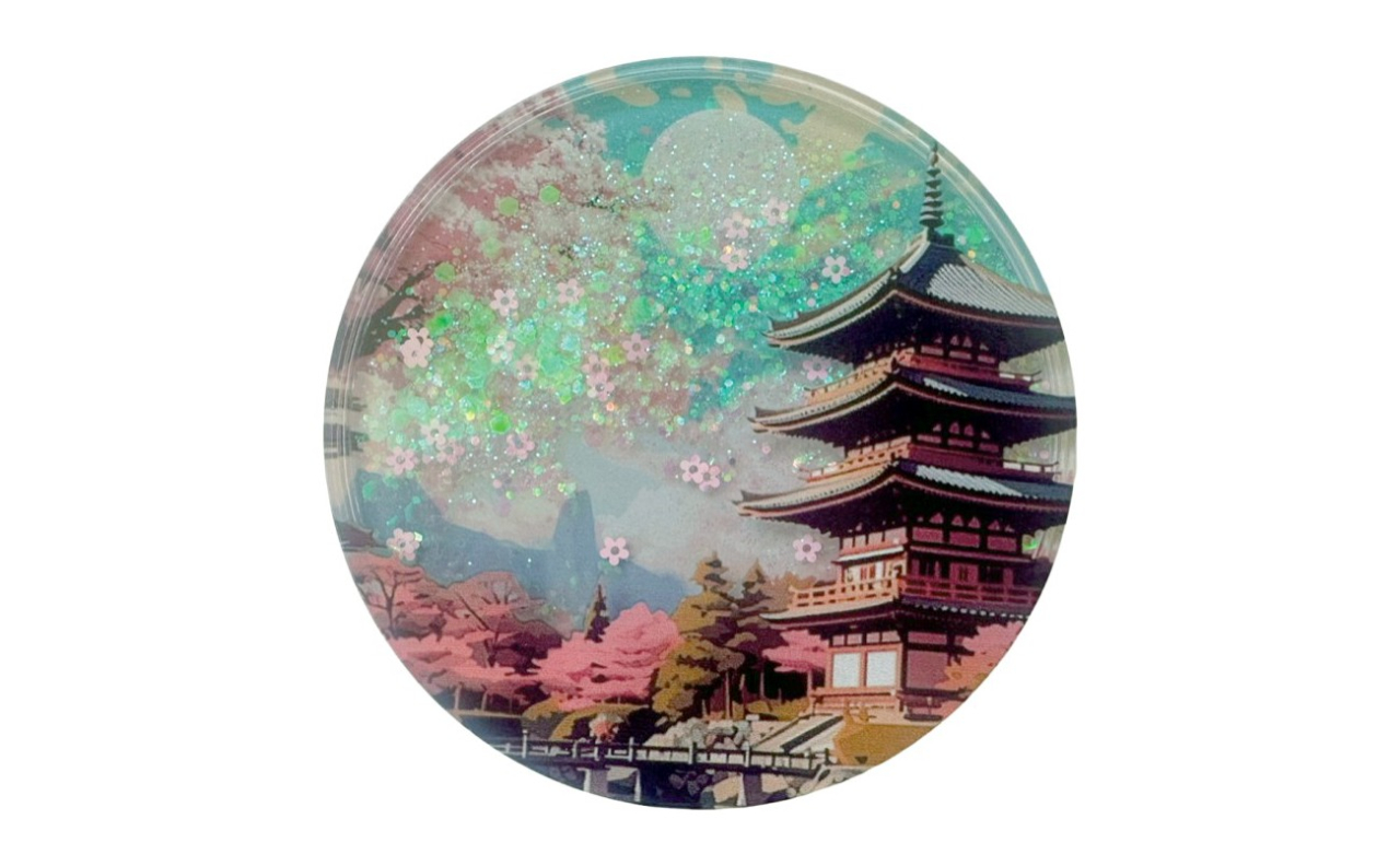 グリッターアクリルマグネット（京都風景）