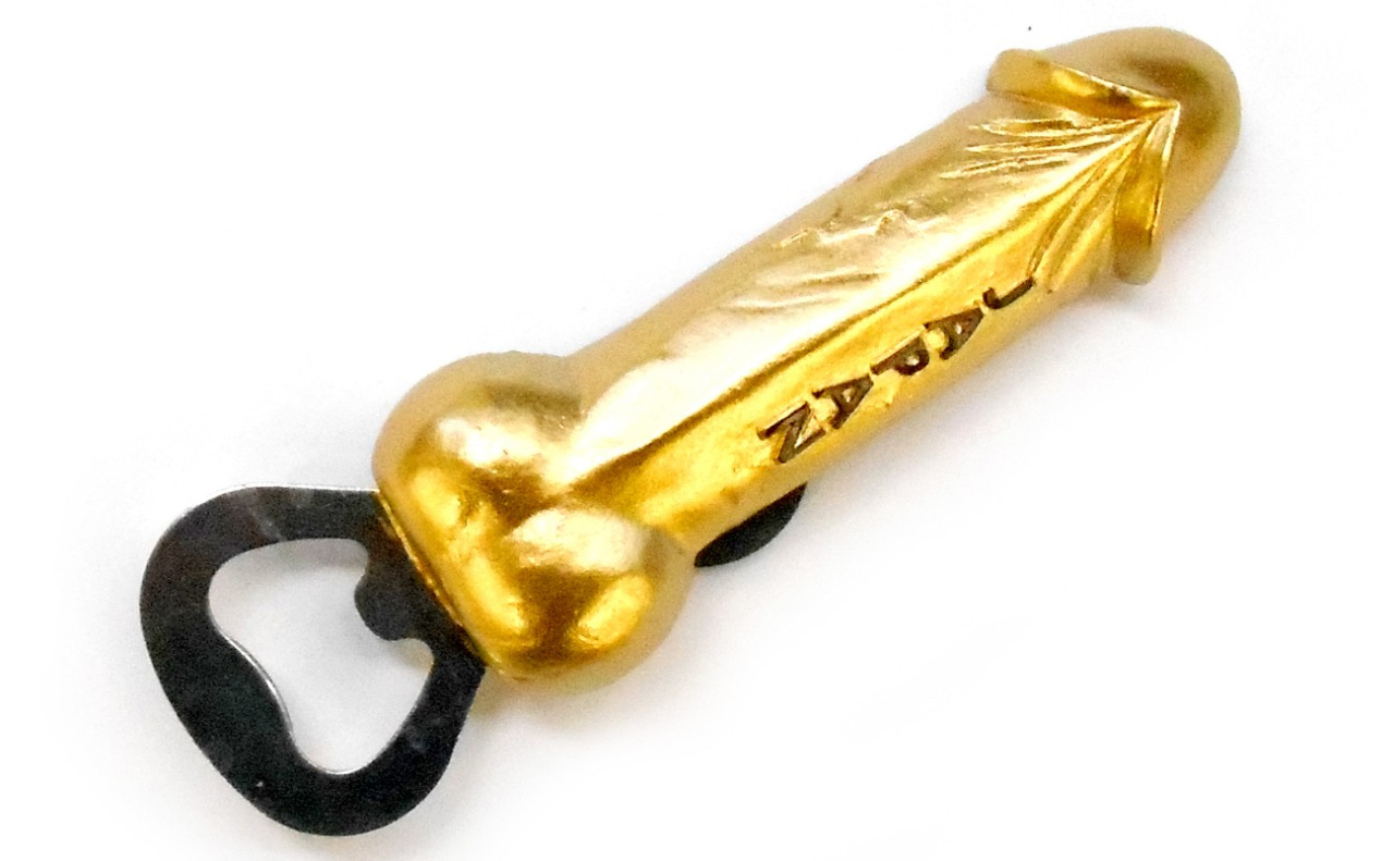 チン栓抜きマグネット（ゴールド）