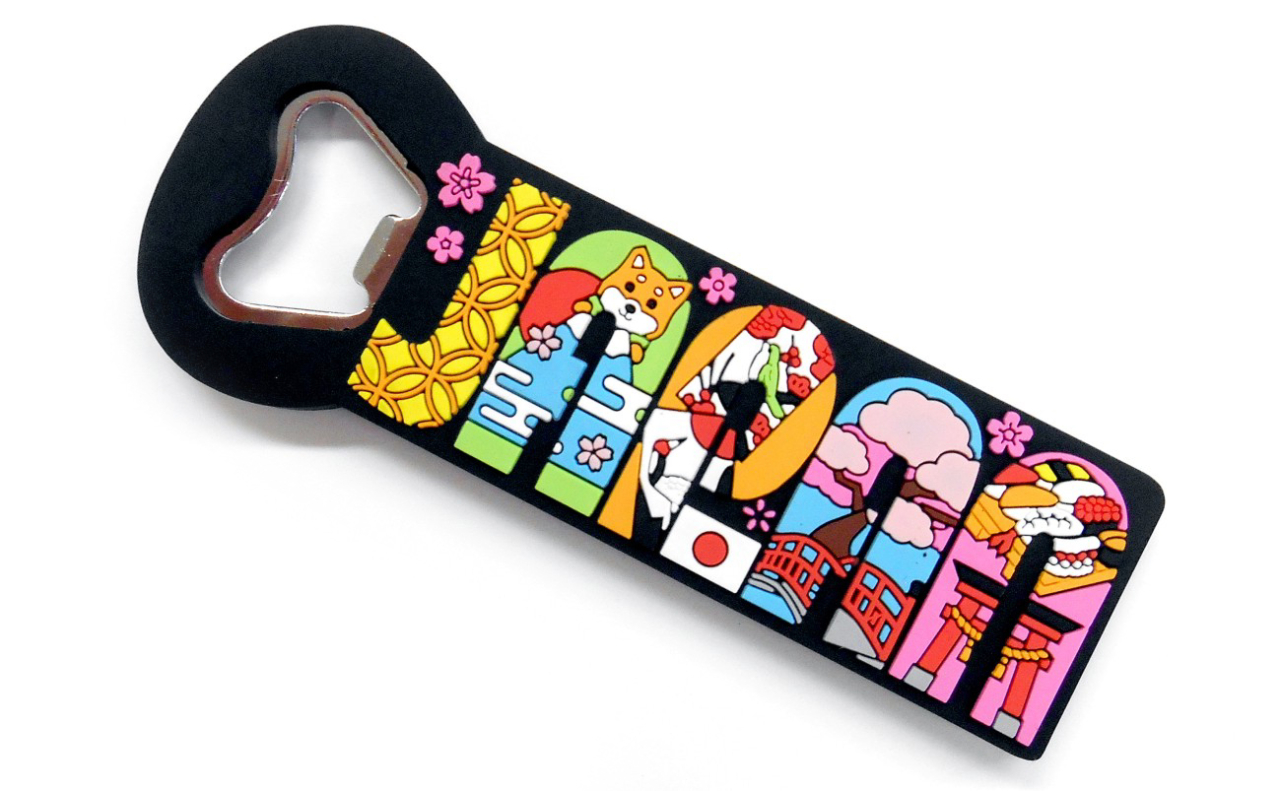 ラバー栓抜きマグネット（JAPAN花札）