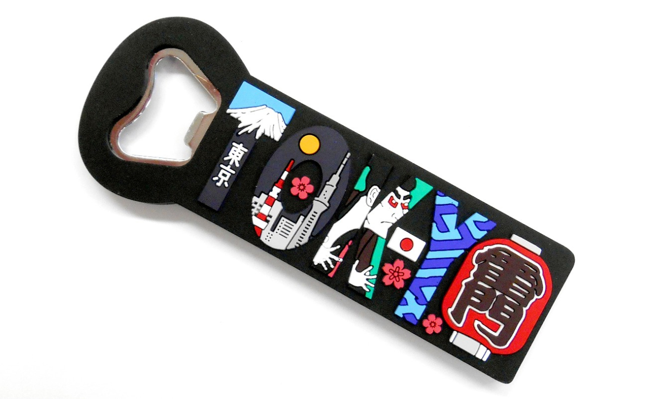 ラバー栓抜きマグネット（TOKYO雷門）