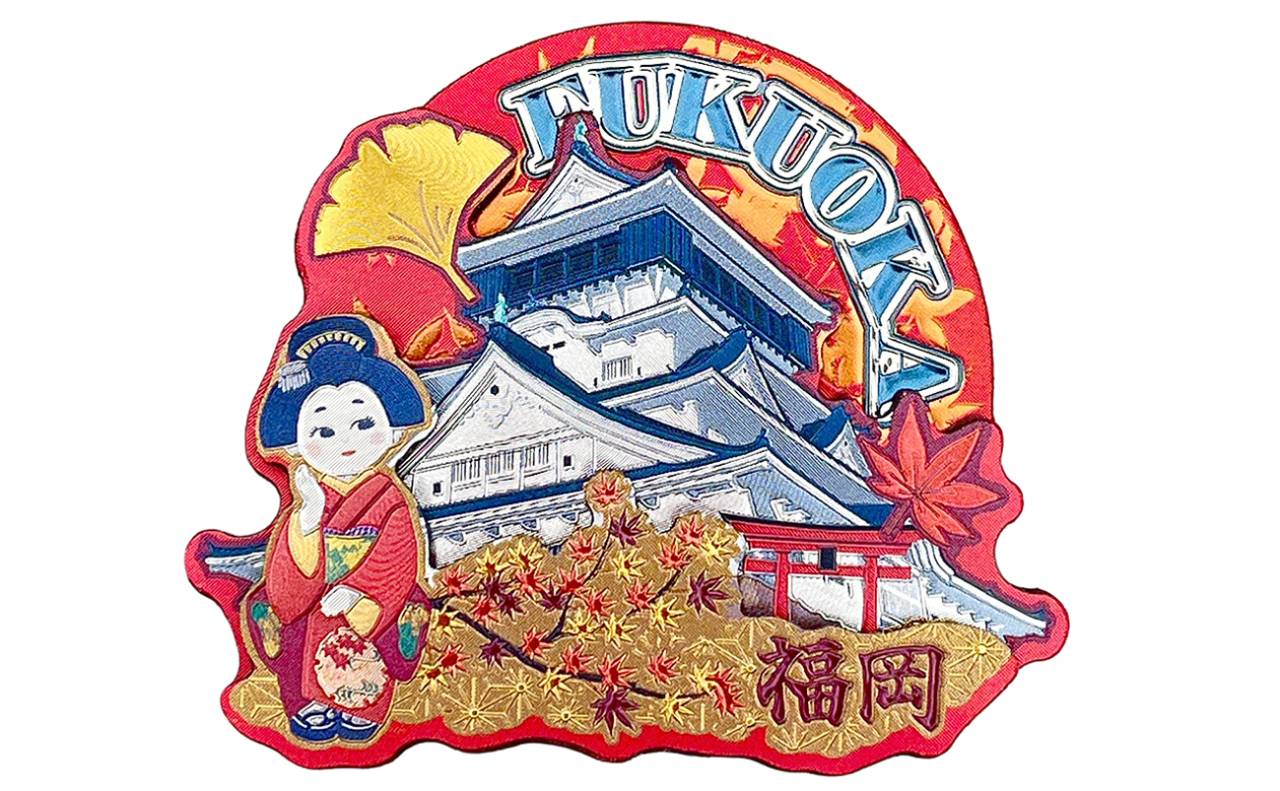 ラバーエッジングマグネット（FUKUOKA紅葉城）