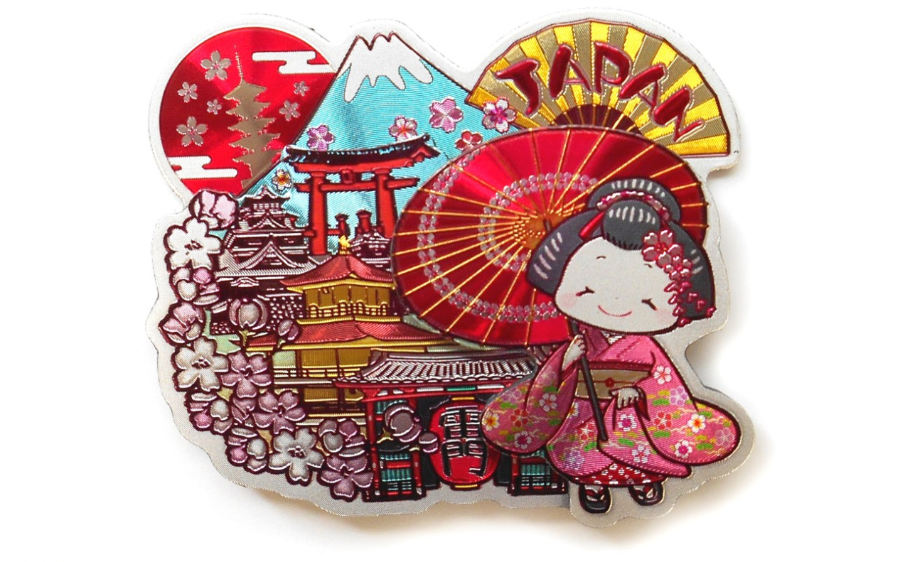 ラバーエッジングマグネット（舞妓JAPAN）