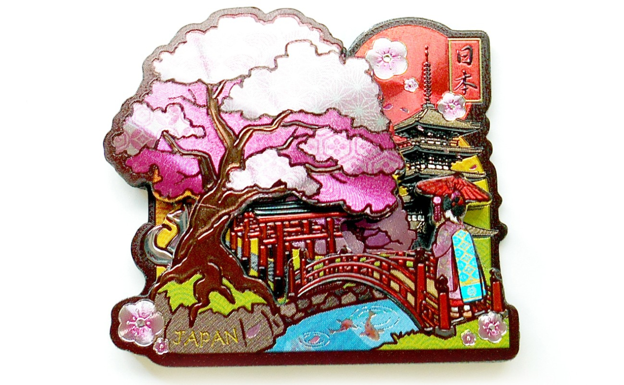 ラバーエッジングマグネット（春の小川）