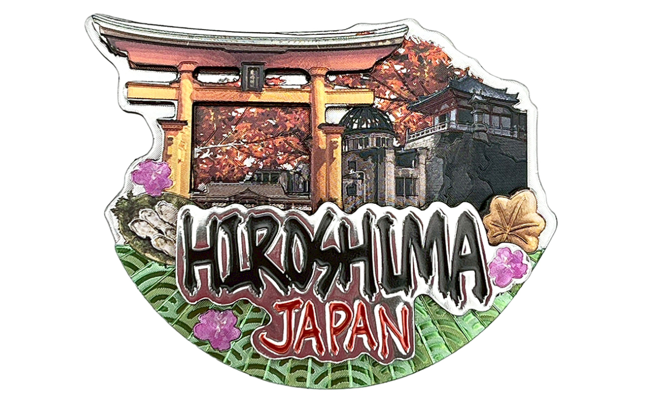 ラバーエッジングマグネット（花景色HIROSHIMA）