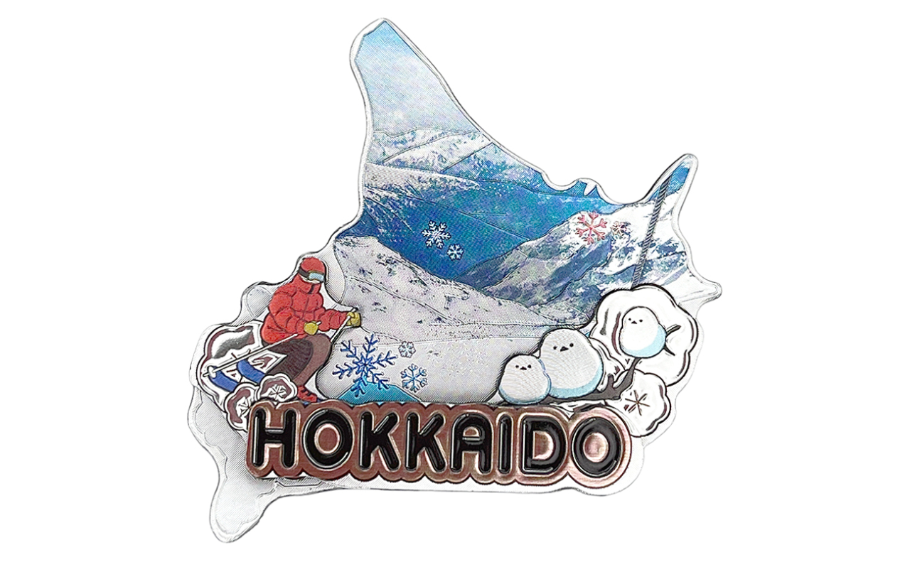 ラバーエッジングマグネット（北海道スキー）