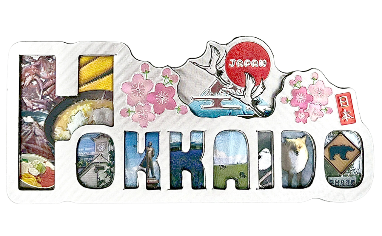 ラバーエッジングマグネット（鶴文HOKKAIDO）