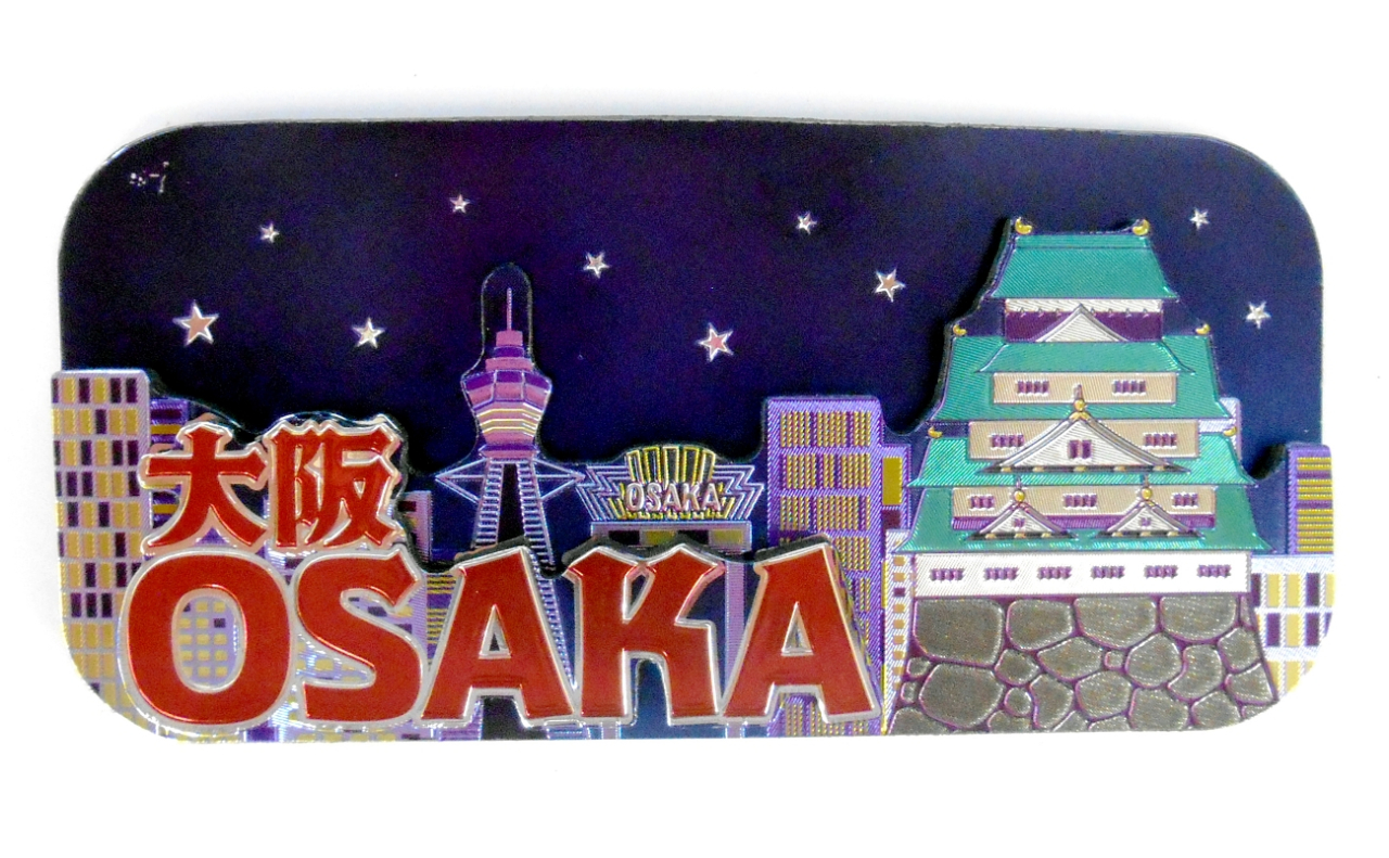 ラバーエッジングマグネット（大阪の夜空）