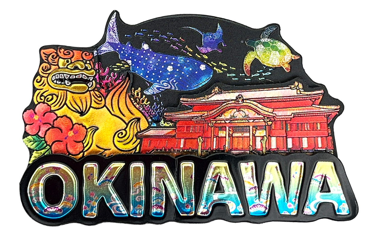 ラバーエッジングマグネット（沖縄イラスト）