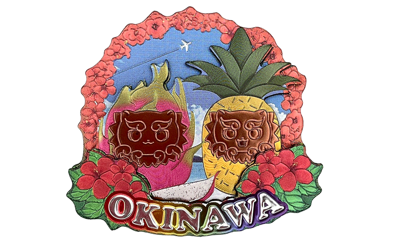 ラバーエッジングマグネット（沖縄フルーツシーサー）