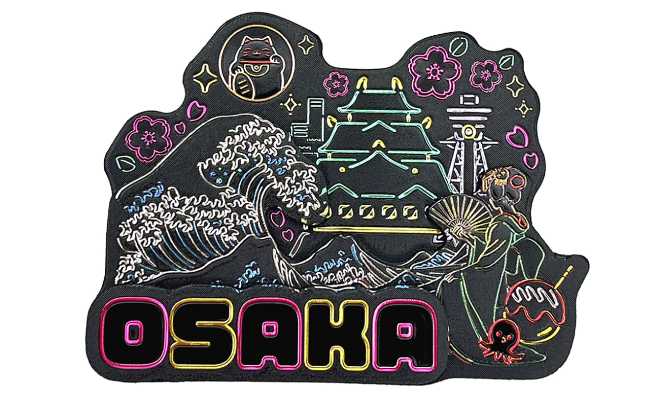 ラバーエッジングマグネット（大阪波ネオン）