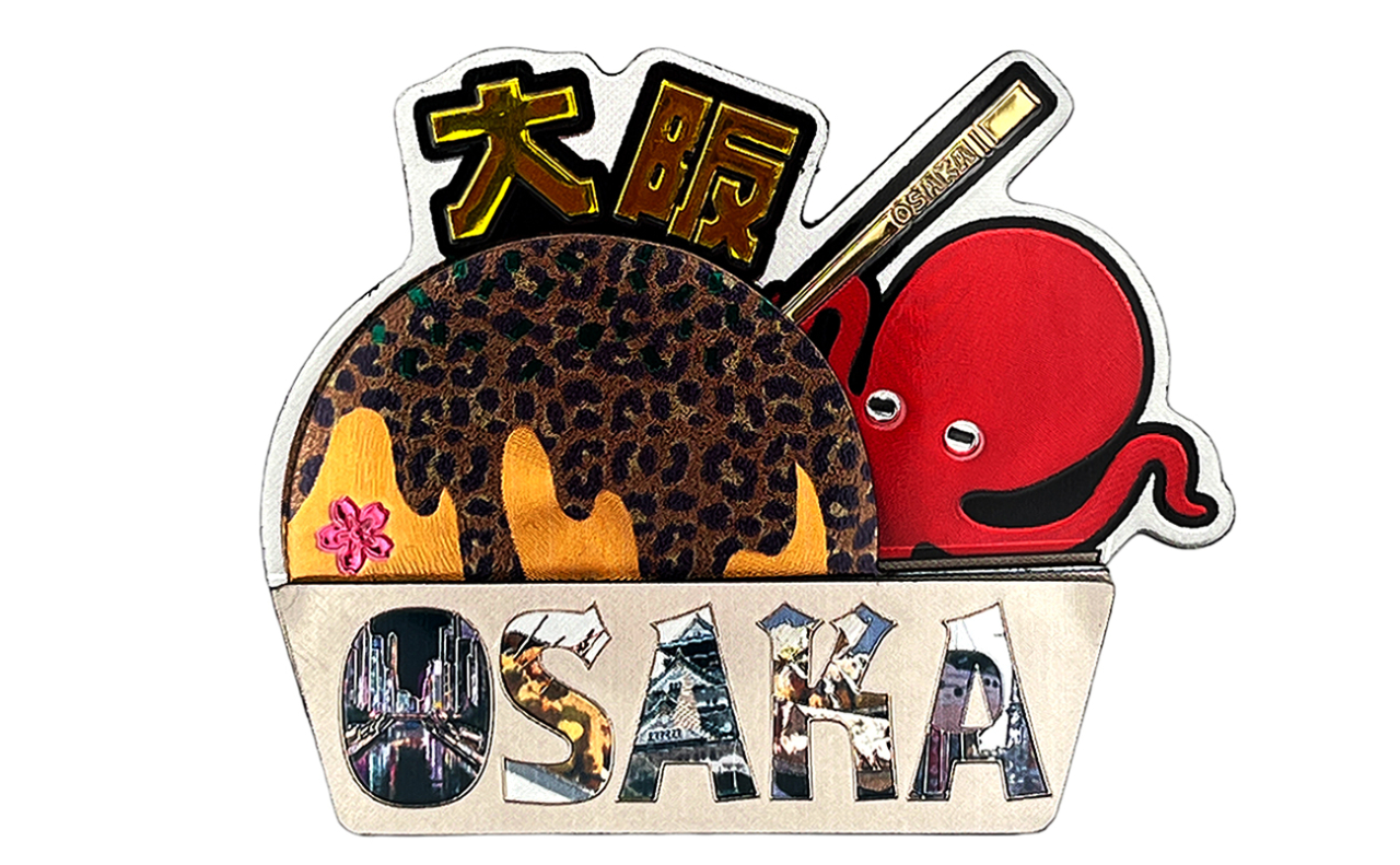 ラバーエッジングマグネット（大阪たこ焼き）