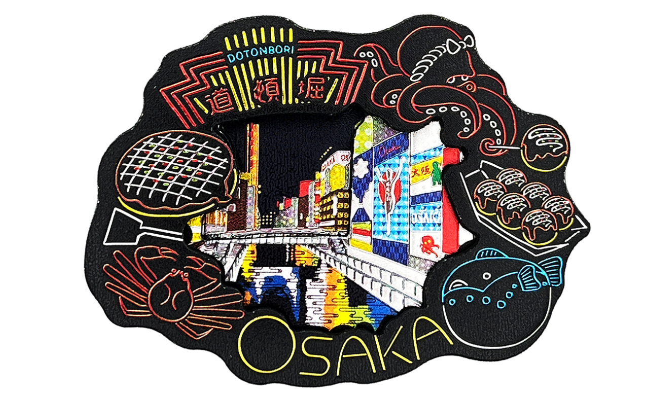 ラバーエッジングマグネット（道頓堀ネオン）