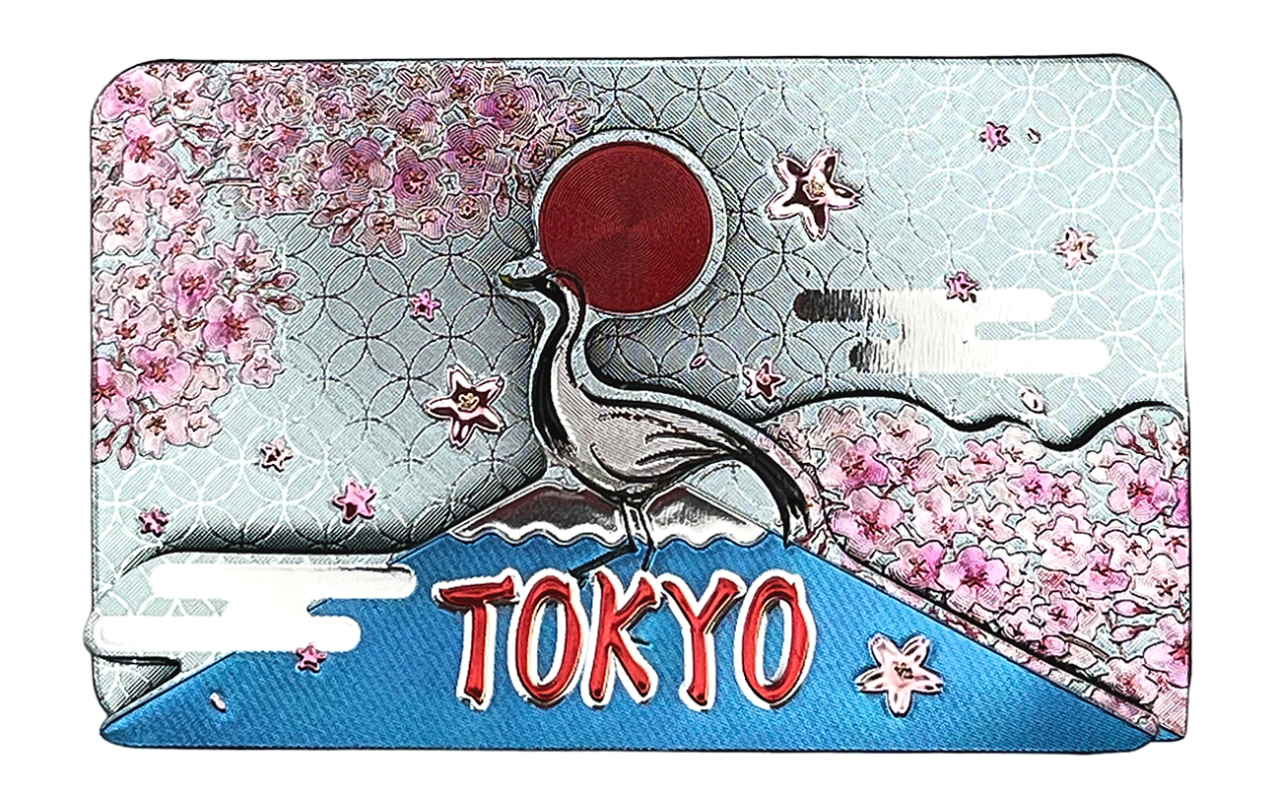 ラバーエッジングマグネット（東京 鶴と富士）