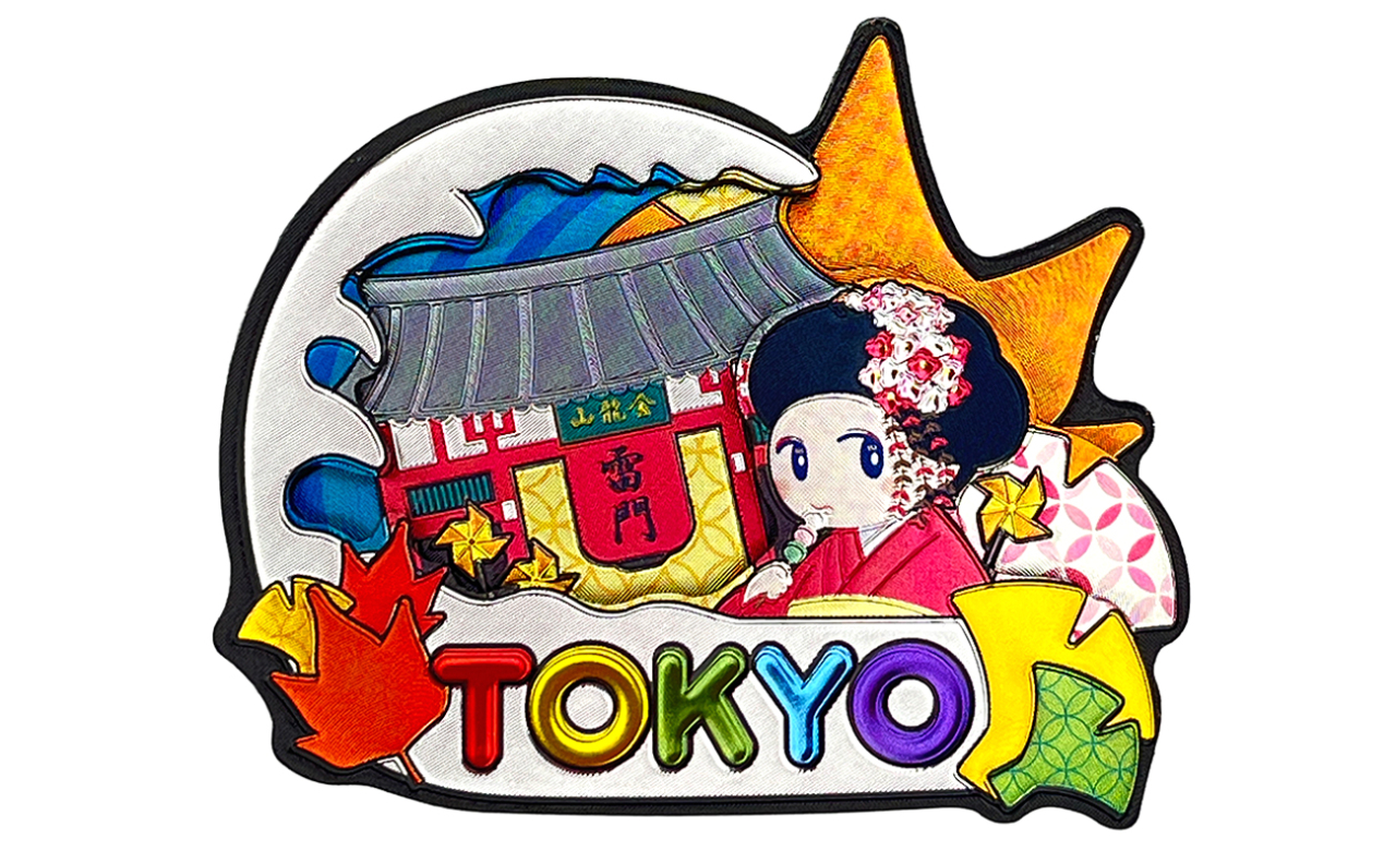 ラバーエッジングマグネット（浅草 紅葉）