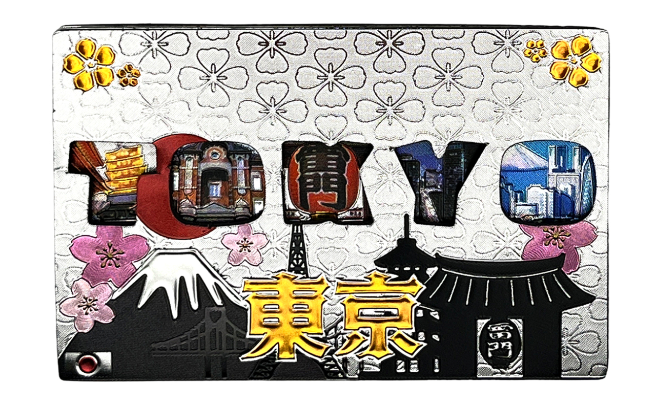 ラバーエッジングマグネット（抜き文字 シルエット東京）