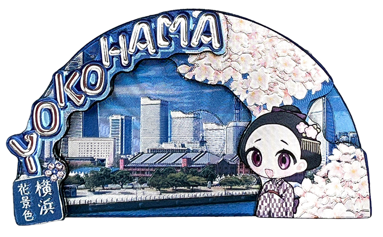 ラバーエッジングマグネット（舞妓花景色 YOKOHAMAみなとみらい）