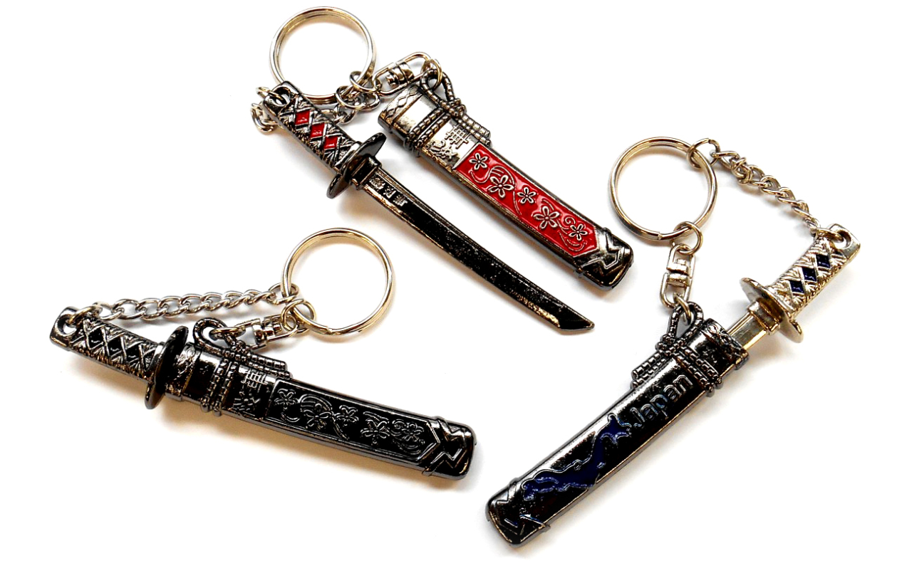 メタルキーホルダー無双（黒）