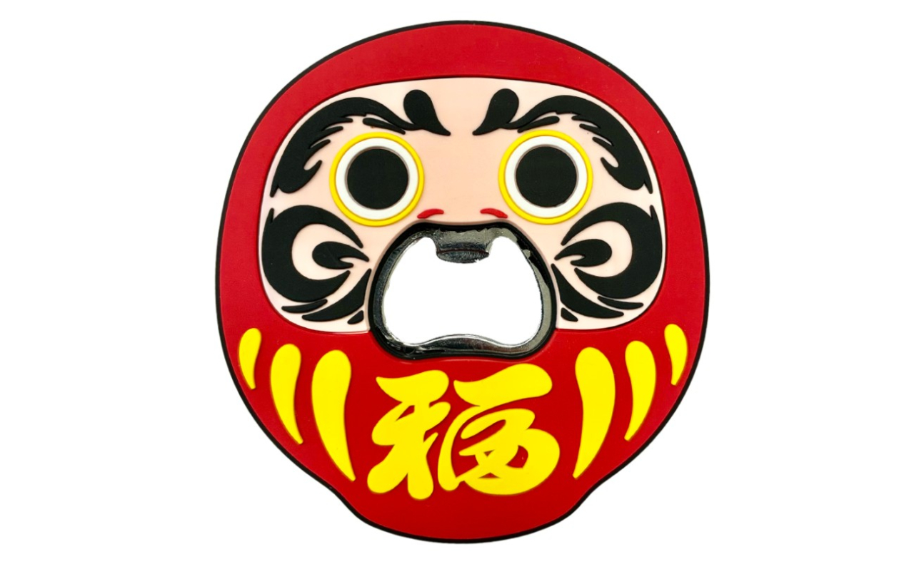 口開け栓抜きマグネット（達磨）