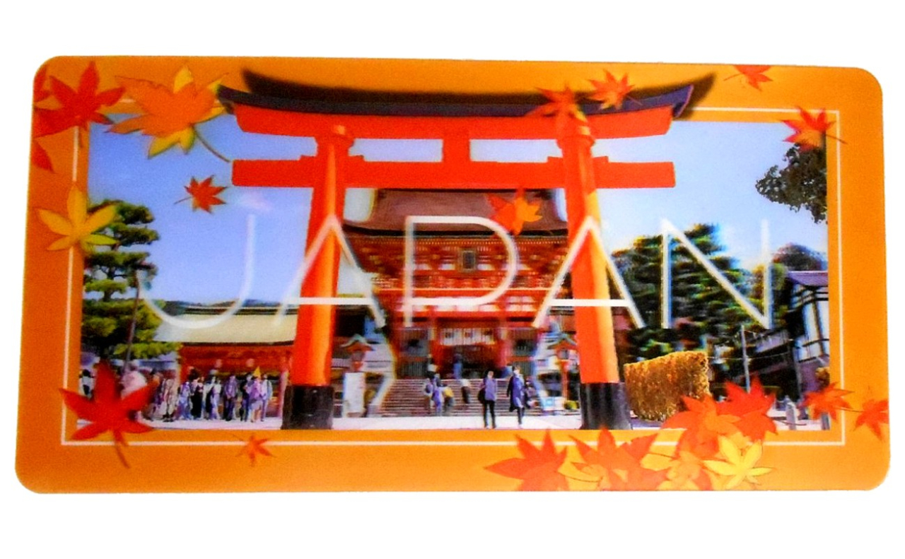 3Dナンバープレート（JAPAN伏見稲荷大社）
