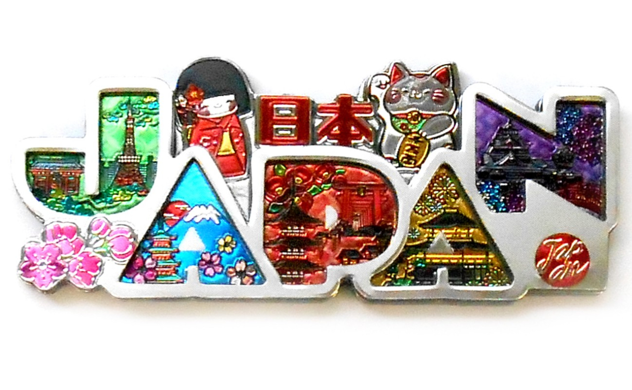 ラバーエッジングマグネット（文字JAPAN）