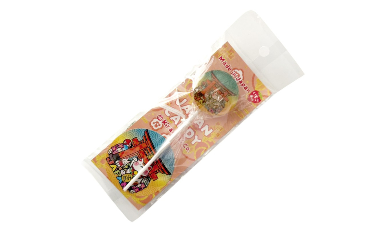 ステッカー付きキャンディ（JAPAN猫鳥居）