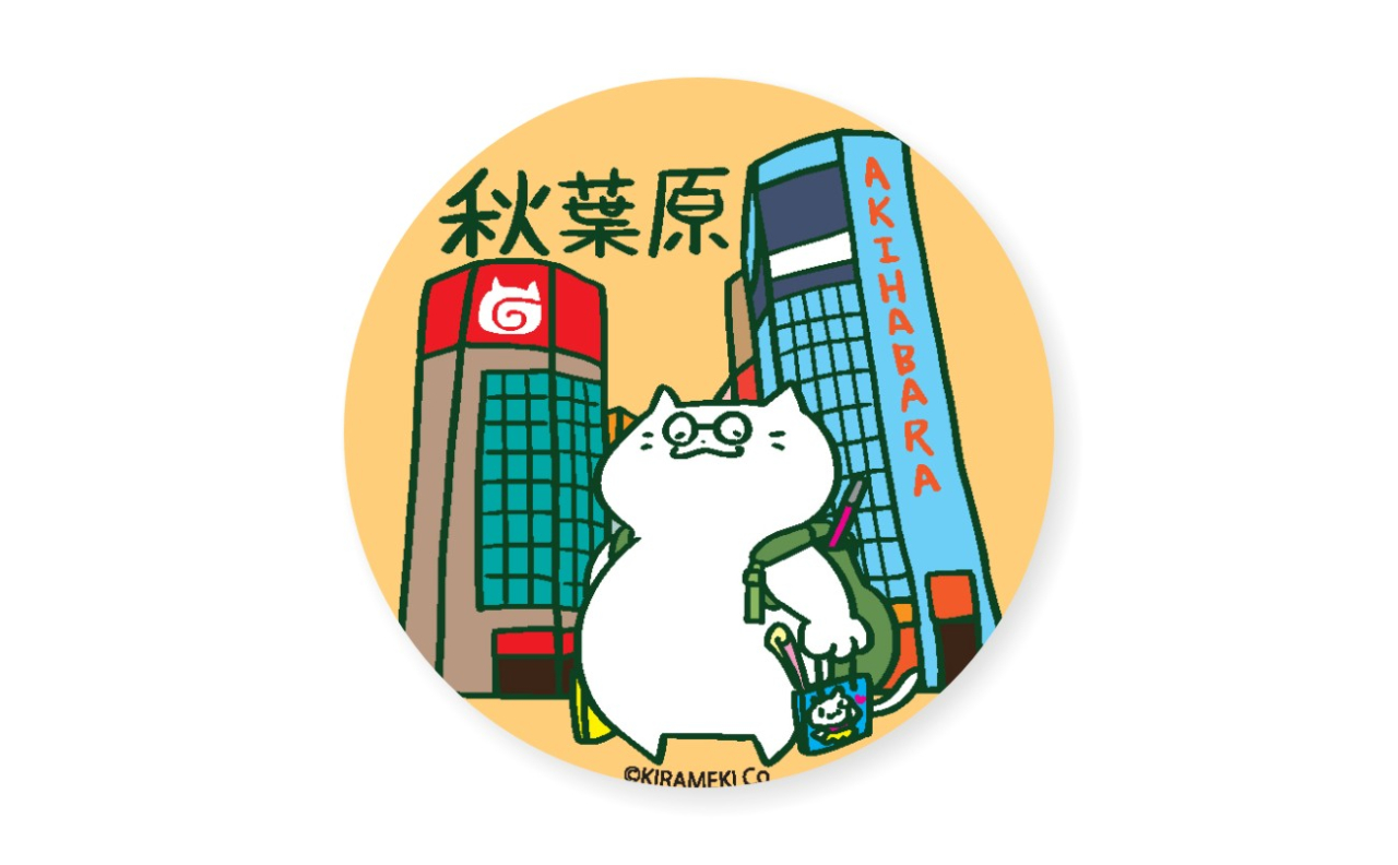 ねこぽーず東京　缶バッチ（秋葉原）